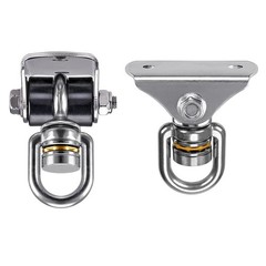 2 Pack Silent Swing Hanger Heavy Duty Stainless Steel Swing Hook with Swivel …