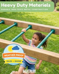 Barcaloo Playground Equipment Monkey Bars Playset Attachment, Monkey Bar Rods…