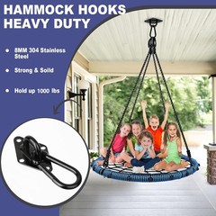 2 Pack Heavy Duty Hammock Hanging Kit 1000Lbs Holding Capacity for Porch