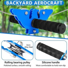 X XBEN Zip line Kits for Backyard, Zip Lines for Kid and Adult, Included Swin