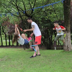 6.6FT Climbing Rope Ninja Ladder for Kids – Obstacle Course Swing Accessories