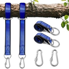 Dual Protection Tree Swing Straps with Backup Lifeline, 2500LB Capacity, Metal