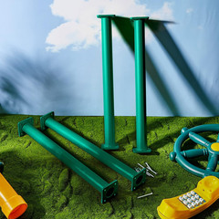 Dunzy 6 Pack 16.5 Inch Monkey Bars Playground Ladder Rungs Monkey Bar Kit Playgr