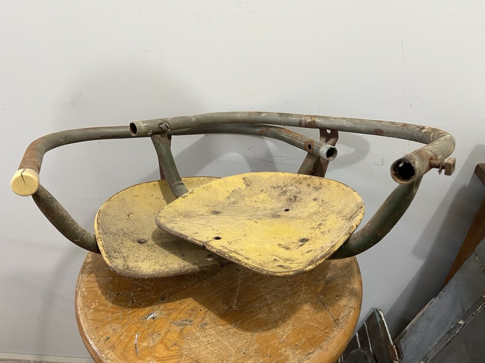 Vintage Metal Swingset Swing Seat Yellow Rare!