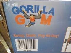 Gorilla Gym 6-Piece Doorway Swing Set Indoor Exercise Fitness for Kids New