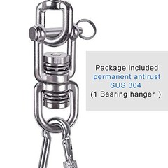 360 Degree Swing Swivel 2 Bearing 770LB Rotational Device for Tree Swing Aerial