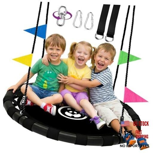 Saucer Swing for Kids & Adults, 900lbs Weight Capacity Heavy Duty Tree 48 Inch