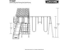 Lifetime 91069 Big Stuff Swing Set (Earthtone)