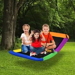 700lb Giant 60″ Platform Tree Swing for Kids and Adults Multi-Color
