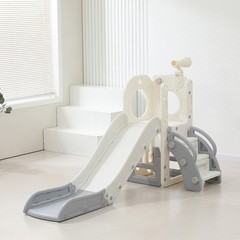 6 in 1 Kids Slide Climber Playset Indoor Outdoor Freestanding Toddler Playground
