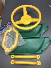 PlayStar Lot Yellow Steering Wheel Handles green Seats