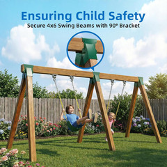 Swing Sets Brackets Heavy Duty – 2 A-Frame End Swing Set Brackets and 4 Swing Ha