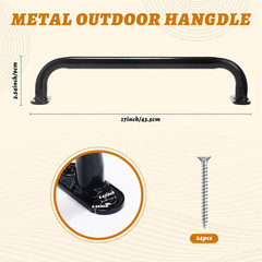 6 Pcs Safety Playground Handles Swing Set Metal Safety Handles Outdoor Swing Set