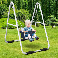 Toddler Swing With Stand Heavy Duty Indoor Outdoor Foldable 55lbs 45x33x48