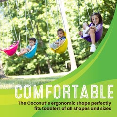 Swurfer Coconut – Your Child’s First Swing with Blister Free Rope Baby, Blue