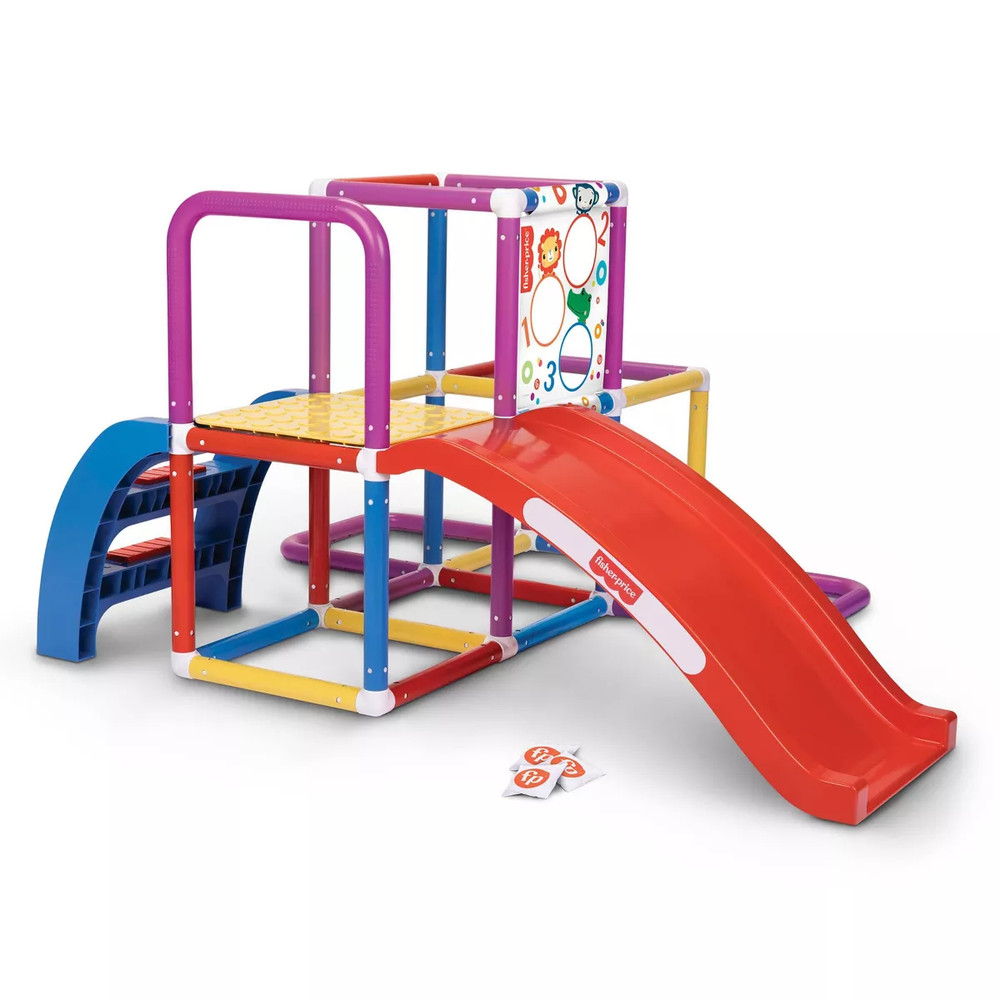Fisher-Price Climbing Jungle Gym Play Set with Toss Game