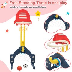 5 in 1 Toddler Slide Swing Playset Indoor Outdoor Climber Playground for Kids