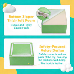 6-Piece Set Baby Foam Climbing Blocks for Toddlers – Baby Climbing Toys for Todd
