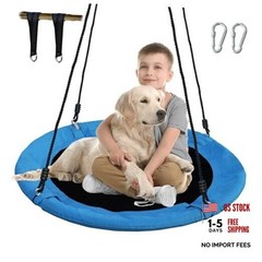 40 Inch Saucer Tree Swing for Kids & Adults – Large Round Disc Swing, 700 Blue