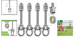 Heavy Duty Swing Hangers with Bearings – Set of 4 Stainless Steel 304 Hardware