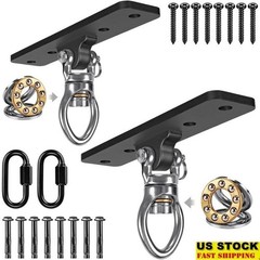 Heavy Duty Swing Hangers 2 Pack W/ Carabiner Indoor Outdoor Use 900LB Capacity