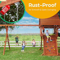 2pk Swing Set Hangers Heavy Duty w/ Snap Hooks for Porch Patio Playground – US