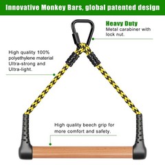 3-Pack Kids Monkey Bars for Backyard & Indoor – Hanging Monkey Bars Ninja Lin…