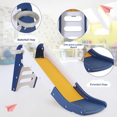 Sturdy Slide for Kids Age 2-6, Plastic Toddler Slide Climber Set Outdoor Indoor