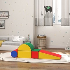 Crawl and Climb Activity Mat Set 5pc Foam 16x16x8 24x16x8 Mixed Colors