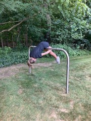 GALVANIZED STEEL Playground Vault Bar