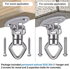 BeneLabel Swing Hanger with Bearing Swivel 800LB Capacity Stainless Steel Ceilin
