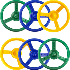 6 Pack Playground Steering Wheel Plastic Swingset Ship Wheel Playset Steering Wh