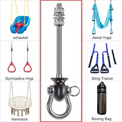Set of 2 Permanent Antirust Stainless Steel 304 Heavy Duty Swing Hangers, 180…