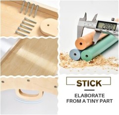 Pikler Triangle Set 7in1 Foldable Baby Climbing Toys Wooden Montessori Climbi…