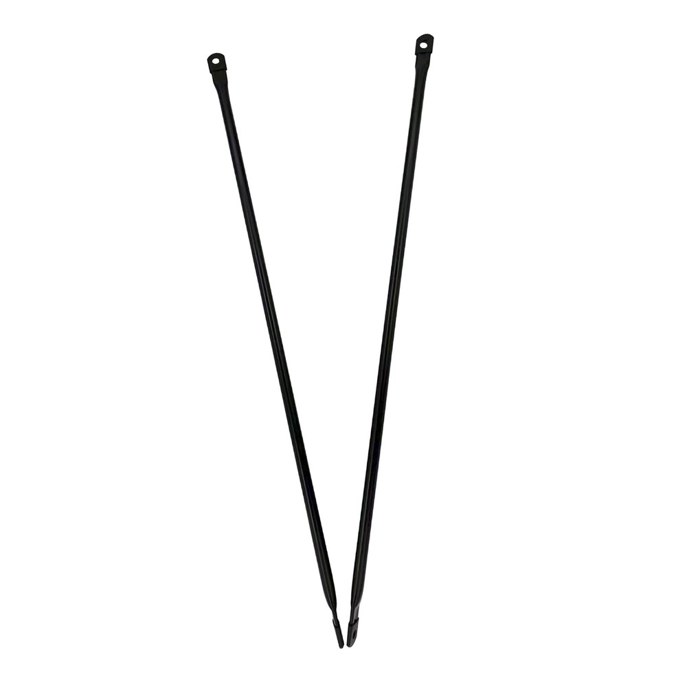 34.7″/88cm Matte Black Replacement Rods for Garden Swings, 90Â° Angle (2-Pack)