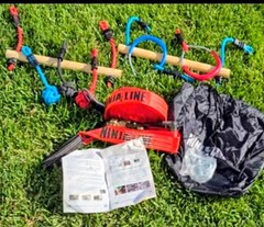 Slackers Ninjaline – 36′ Intro Kit – Includes 7 Hanging Attachments Used