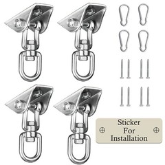 Heavy Duty Swing Hangers for Wooden Sets 2000 LB Capacity Hammock Hanger 360 …