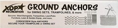 Metal Ground Anchor Kit – 4pcs Auger-Style 12 3/4″ ea All Hardware Included Easy