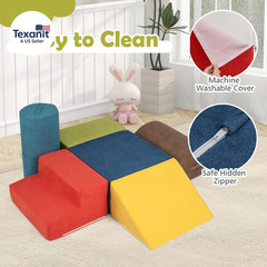 Climbing Blocks for Toddlers, 6 Pieces Toddler Climbing Toys Indoor with 30D Hig