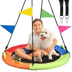Tree Swing, Saucer Swing, 40 inch 900lbs Weight Capacity, with 40 Inch
