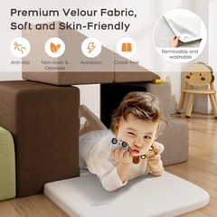 6-Piece Climbing Foam Blocks Playset – Soft Indoor Activity Toys for Toddlers…