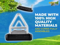 SWING SET STUFF FLAT SEAT BLACK children playground outside park accessory 0127