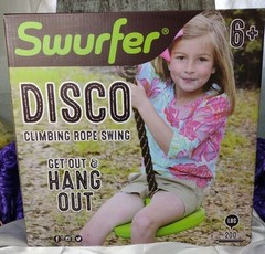 Swurfer Disco 3-in-1 Outdoor Swing Sit, Stand, Climb for Ages 6+ New Open Box