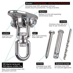 Heavy Duty Swing Hangers Stainless Steel 304, Double Protection Design,【2000 …