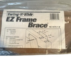 Swing N Slide EZ Frame Right & Left Brace (pair) NE 4470-1-B Brown