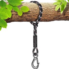 19 Inch Hammock Tree Swing Rope with Heavy Duty Hook for Kids and Adults