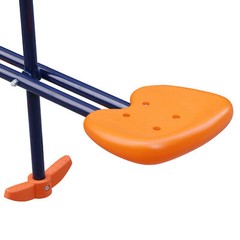 Outdoor Kids Swing Set W/2 Seats & 1 Glide Swing Set for Backyard 440lb Capacity