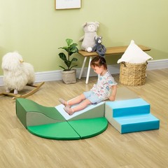 Foam Play Set for Toddlers 6-Piece 59.1×39.4×9.4in Soft Climbing EPE
