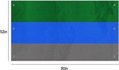 52 X 89 Inch Green Blue Gray Waterproof Uv Resistant Swing Canopy Cover
