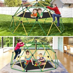 10FT Climbing Dome Climber 2 in 1 Hammock Swing Jungle Gym for Kids Outdoor Play